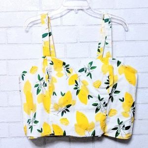 ***ISO*** MC x Collectif 'Lottie' Lemons Crop Top